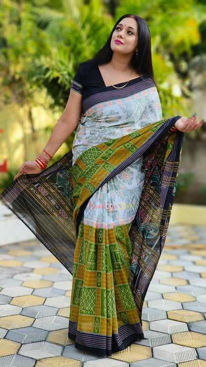 Half and half box saree