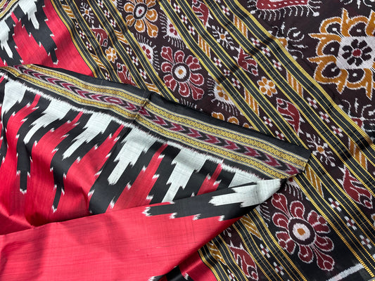 Big temple border khandua silk saree