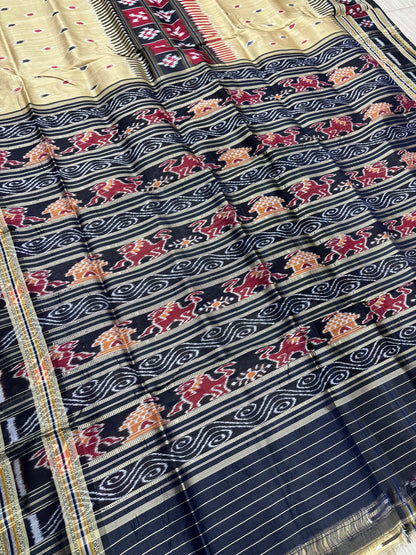 Exclusive border pasapali khandua silk saree