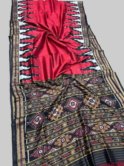 Big temple border khandua silk saree