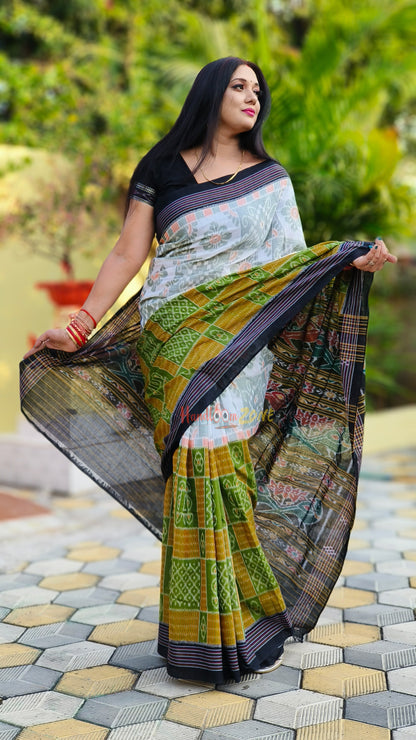 Half and half box saree