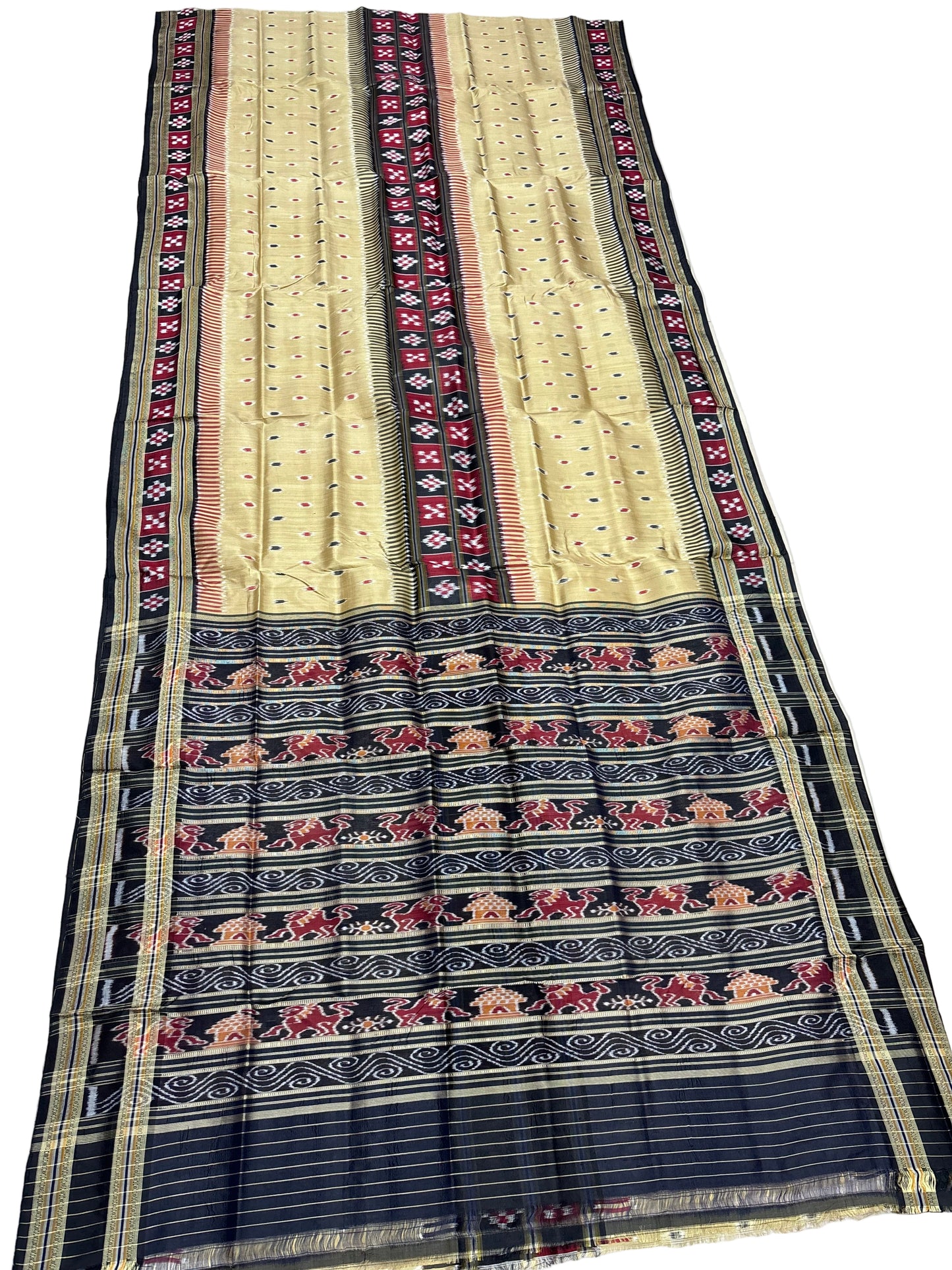Exclusive border pasapali khandua silk saree