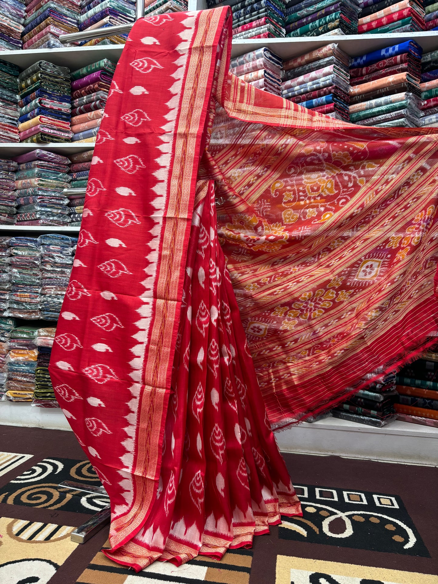Special sankha khandua silk saree