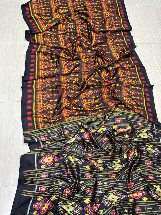 Exclusive contemporary khandua silk saree