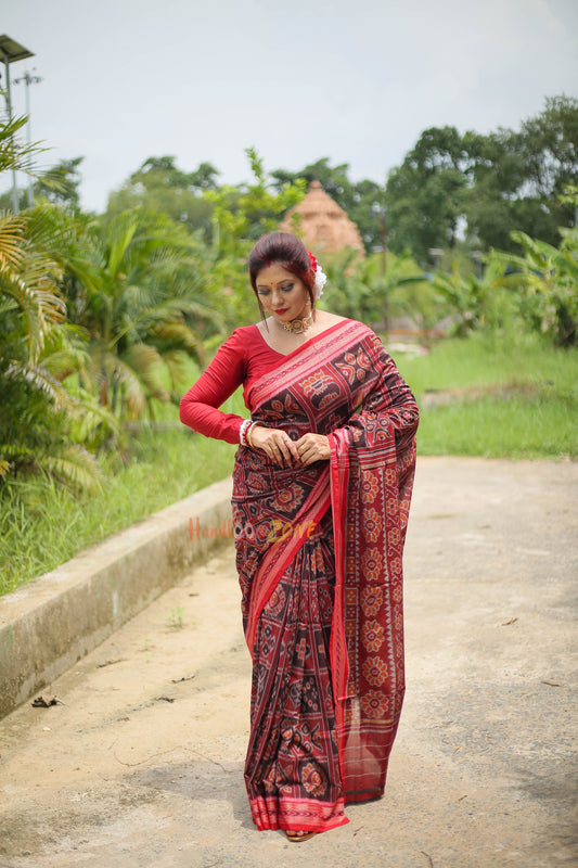 Exclusive nabakothi khandua cotton saree