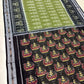 Mehendi with black boat anchal cotton saree