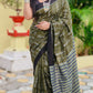 Special chita with tribal cotton saree