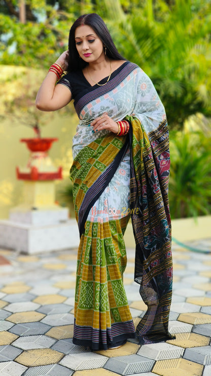 Half and half box saree