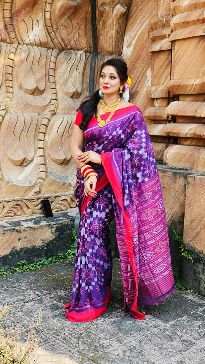 Full body flower cotton saree