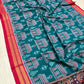 Green body temple cotton saree