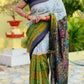 Half and half box saree