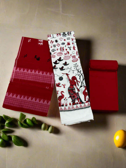 Tribal nartaki cotton suit set
