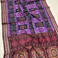 Double ikat flowers with Meroon border Sambalpuri cotton saree