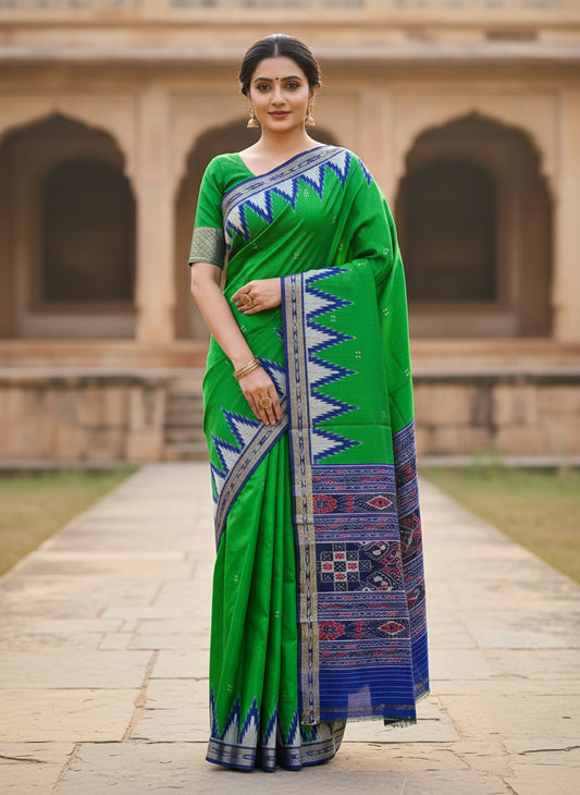 Big temple border khandua silk sree