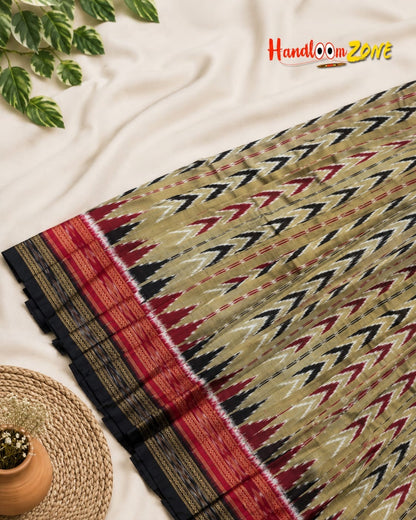 Double border tira anji khandua silk saree