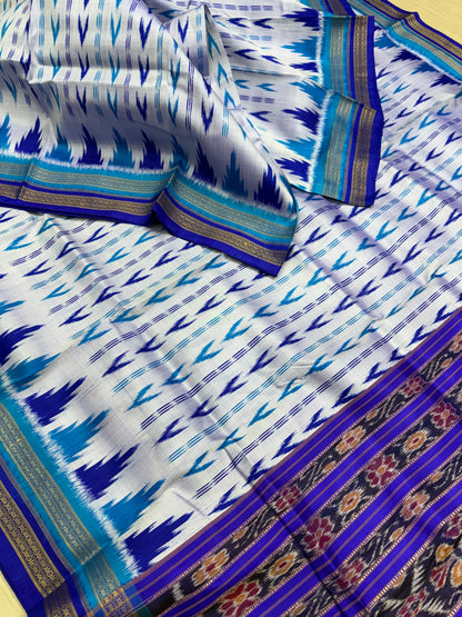 Double border tira anji khandua silk saree