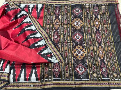 Big temple border khandua silk saree