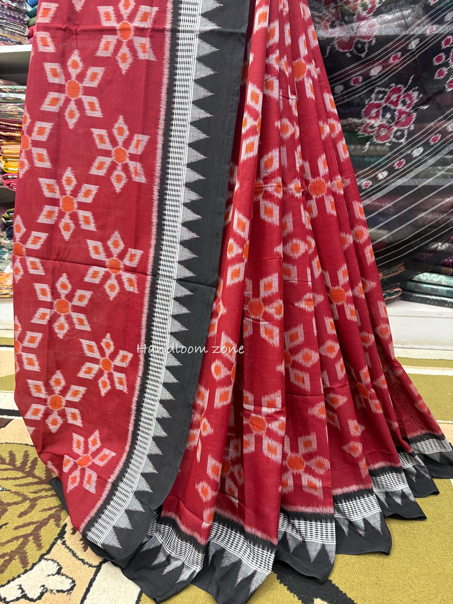 Exclusive body star khandua cotton saree