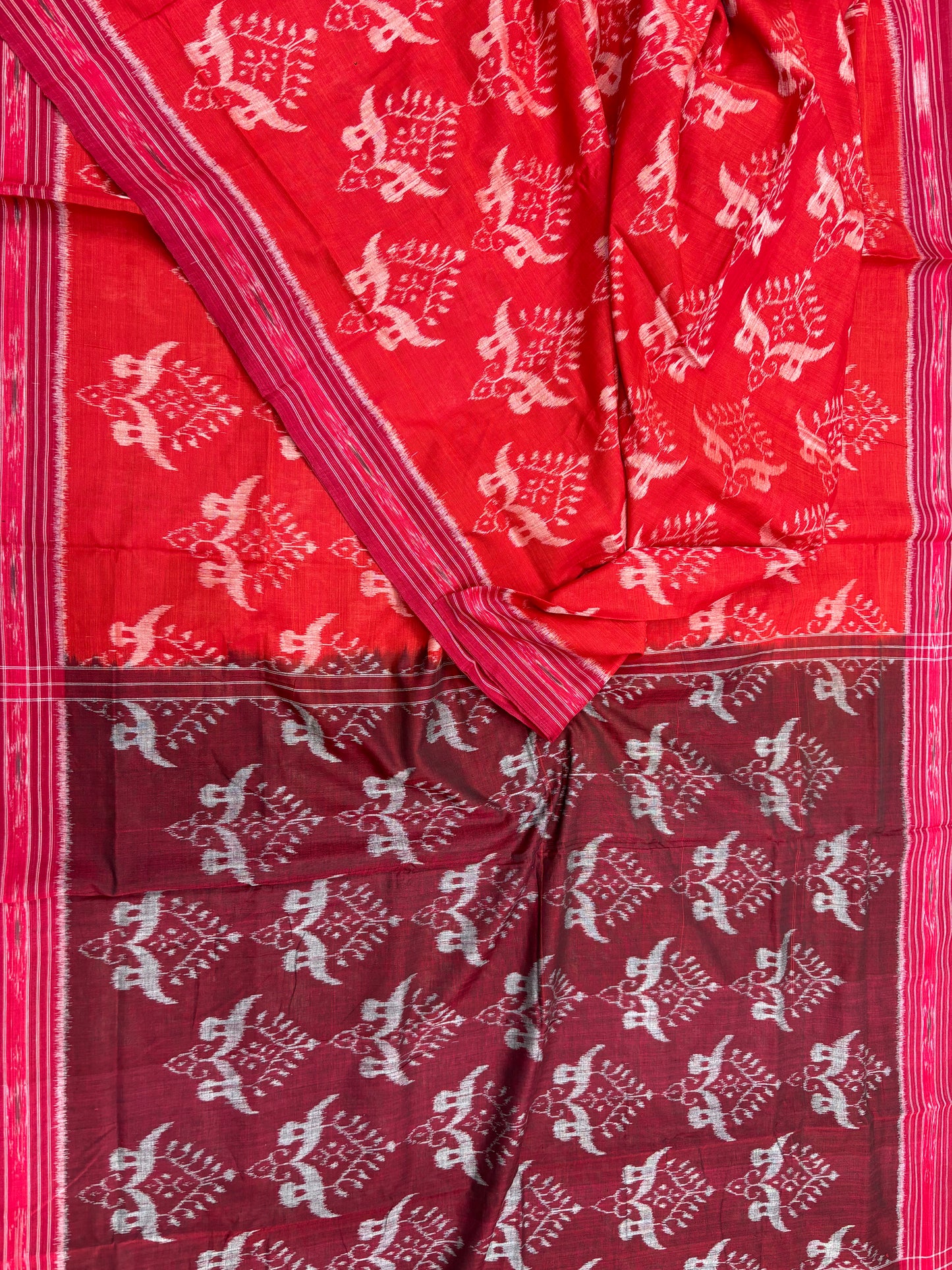 Contemporary khandua cotton saree