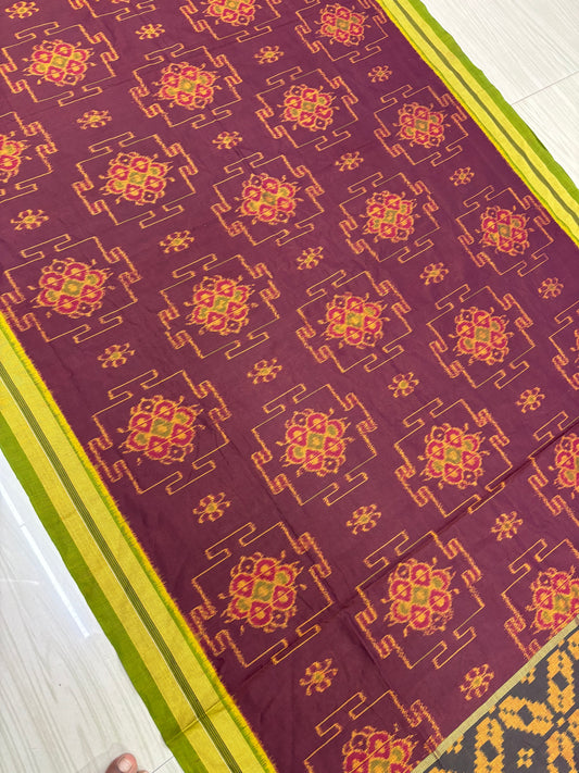 Body Swastik with mehendi cottonsaree