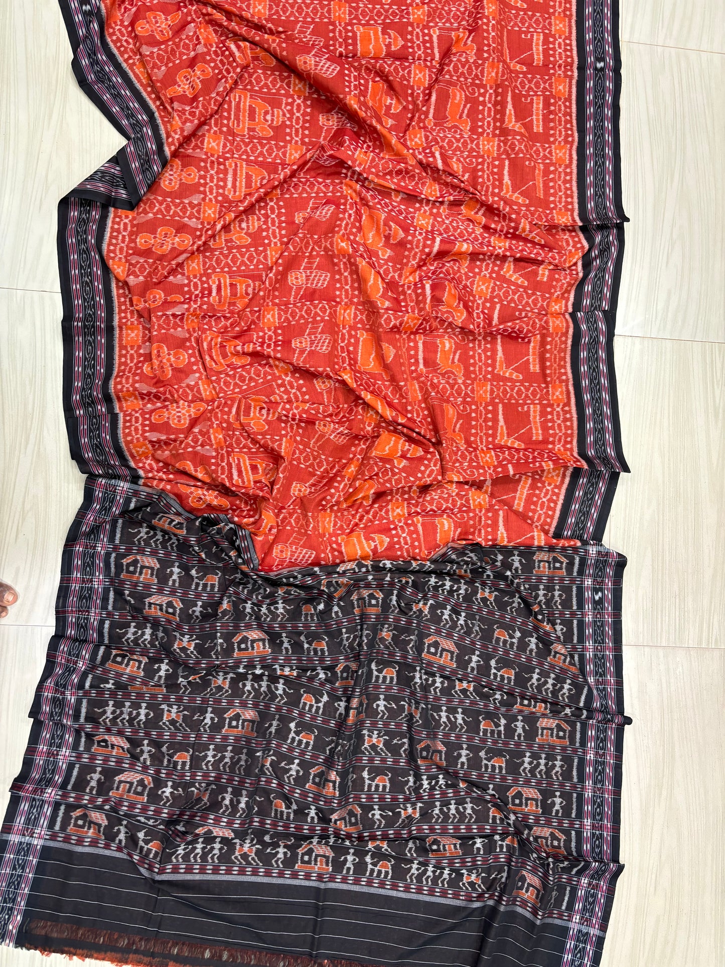 Exclusive contemporary nabakothi cotton saree