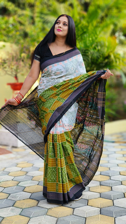Half and half box saree