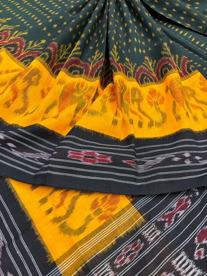 Scot elephant khandua cotton saree