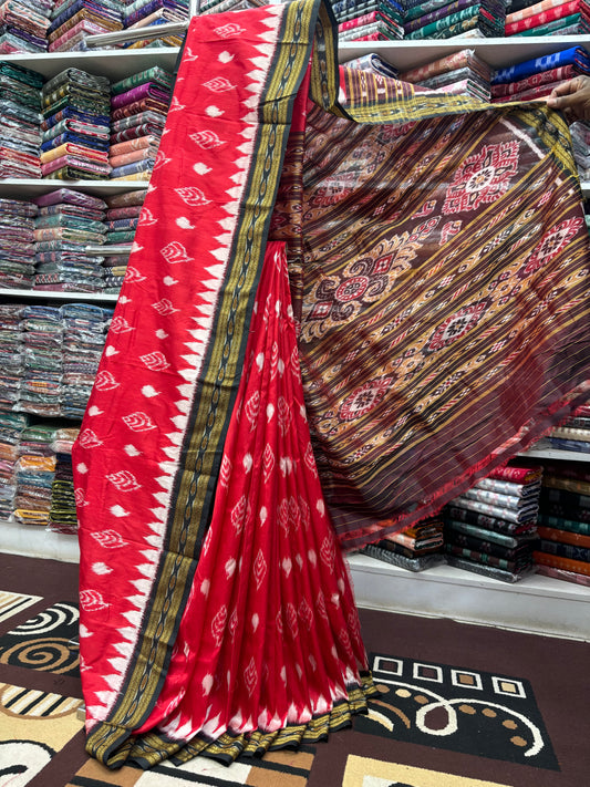 Special sankha khandua silk saree