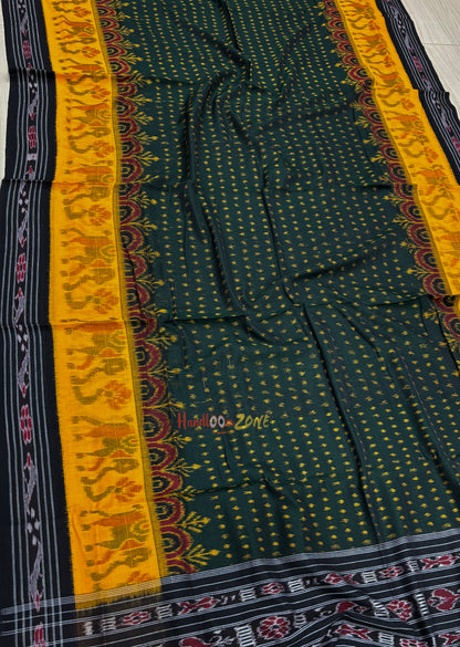 Scot elephant khandua cotton saree