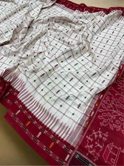 Hajari buti khandua cotton saree