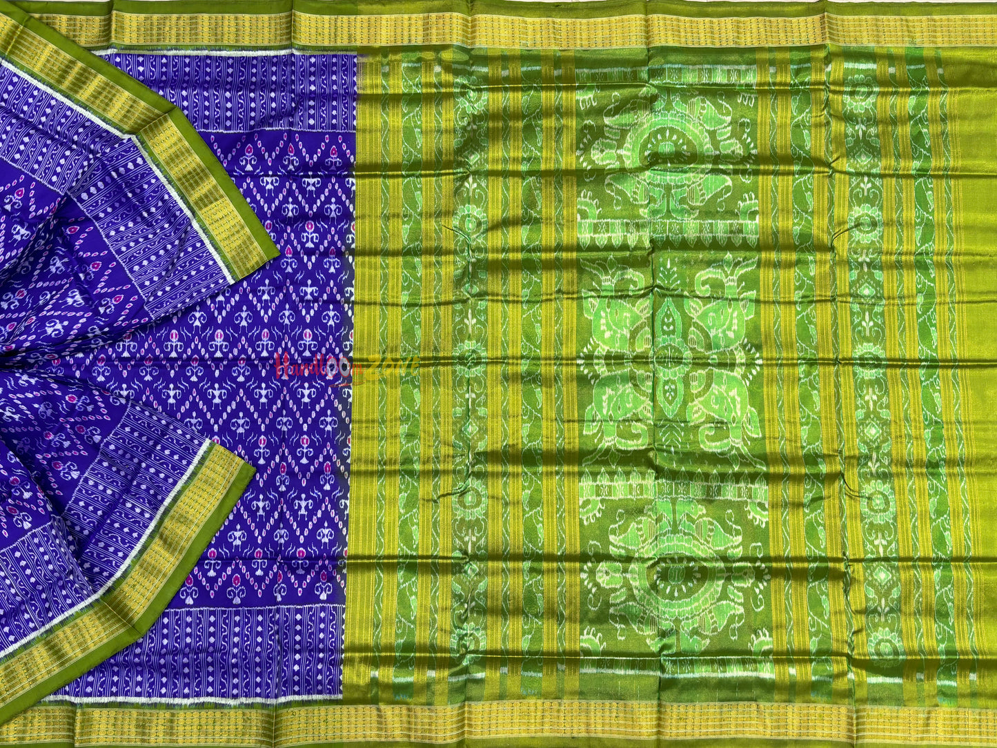 Half tissue Sambalpuri pure silk saree