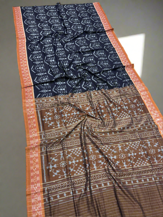 Special tribal motif khandua cotton saree