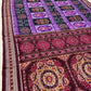 Double ikat flowers with Meroon border Sambalpuri cotton saree
