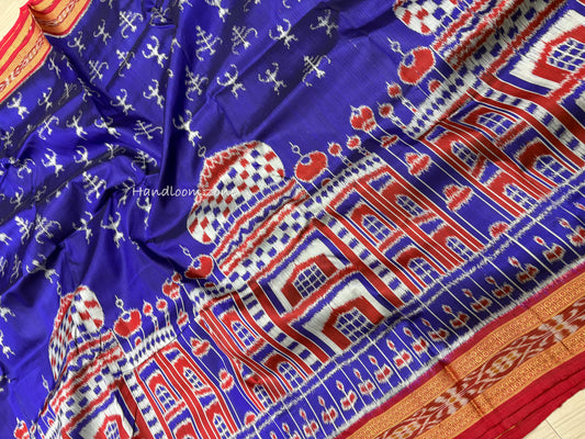 Exclusive Taj Mahal khandua silk saree