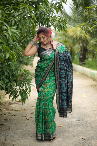 Body flowers khandua cotton saree