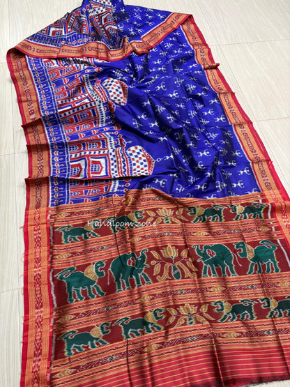 Exclusive Taj Mahal khandua silk saree