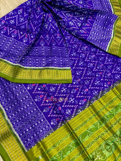 Half tissue Sambalpuri pure silk saree