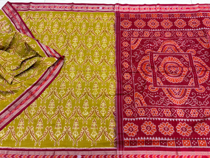 Exclusive parrot khandua cotton saree
