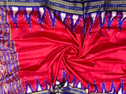 Big temple border khandua silk saree
