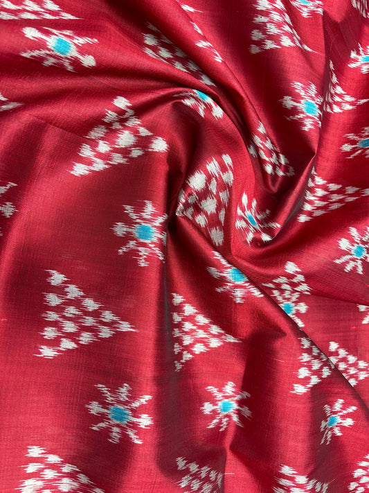 Laxmi pada with chita khandua silk saree