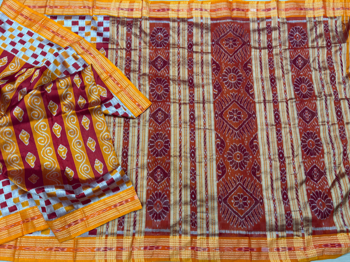 Sankha scot khandua silk saree