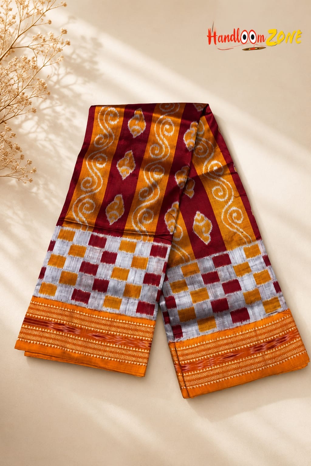 Sankha scot khandua silk saree