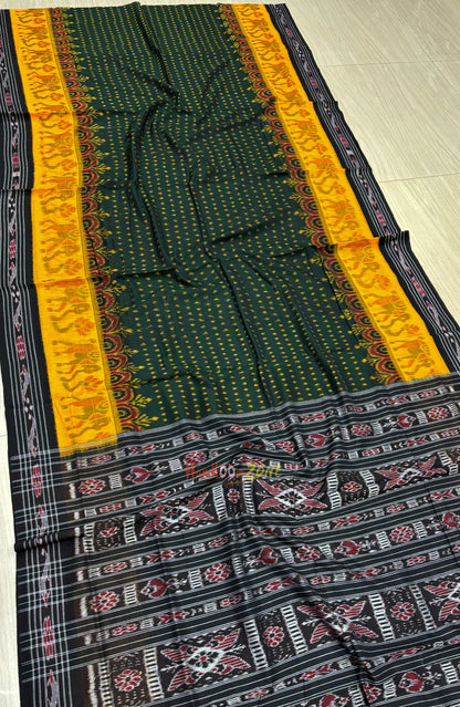 Scot elephant khandua cotton saree