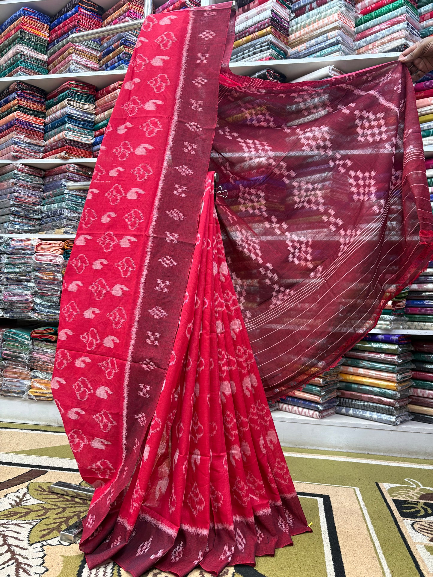 Sankha khandua cotton saree