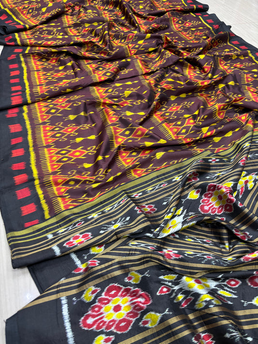 Exclusive contemporary khandua silk saree