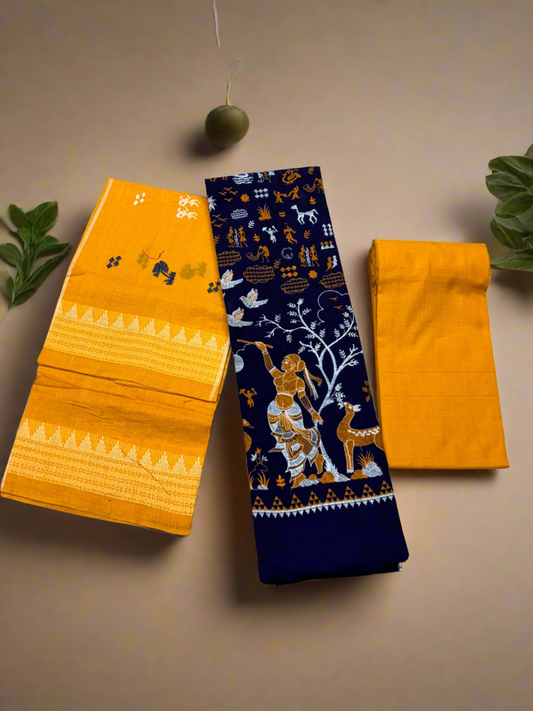 Tribal nartaki cotton suit set