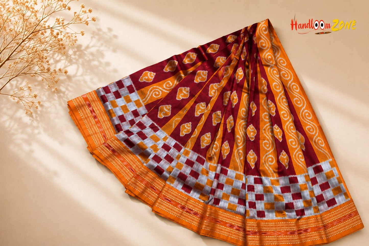 Sankha scot khandua silk saree