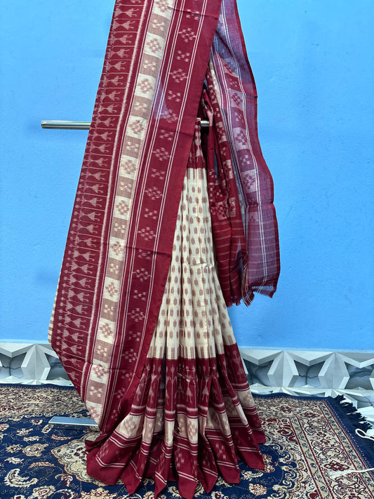 Exclusive tribal khandua cotton saree