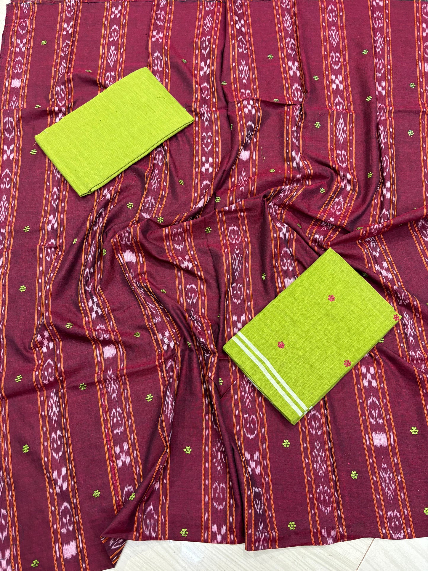 Bandha buti ikat shalwar suit set