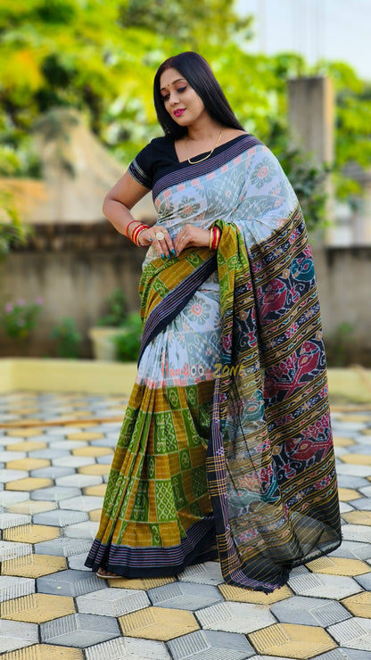 Half and half box saree